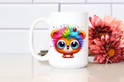 Colorful Small Baby Bear | Sublimation | Clipart Product Image 2