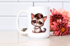 Expressive Baby Cat with Contempt | Sublimation | Clipart Product Image 2
