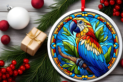 Round Christmass Ornament PNG Product Image 2