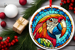 Round Christmass Ornament PNG Product Image 2