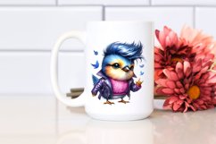 Excited Posing Bird, PNG Product Image 2