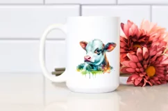 Colorful Baby Cow in Warsaw Park Product Image 2