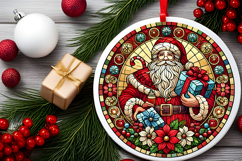 Round Christmass Ornament PNG Product Image 2