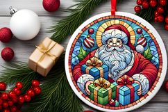 Round Christmass Ornament PNG Product Image 2