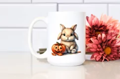 Watercolor Baby Bunny PNG Product Image 2