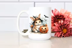 Watercolor Baby Bunny PNG Product Image 2