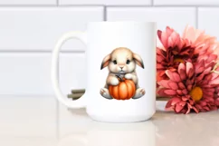 Watercolor Baby Bunny PNG Product Image 2