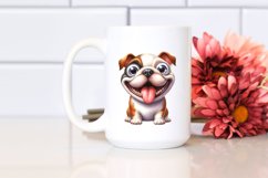 Crazy Funny Bulldog | Sublimation | Clipart Product Image 2