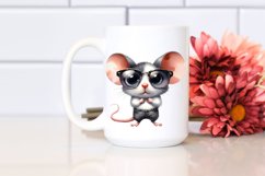 Watercolor Mouse Sunglasses Clipart Product Image 2