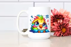 Colorful Cartoon Small Baby Budgerigar with Big Eyes Product Image 2