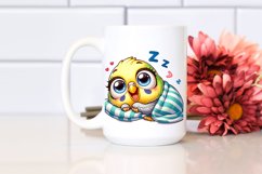 Colorful Small Baby Budgerigar | Sublimation | Clipart Product Image 2