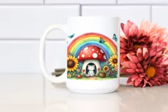 Cat House Mushroom | Sublimation | Clipart Product Image 2