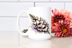 Detailed Glossy Foxglove | Sublimation | Clipart Product Image 2