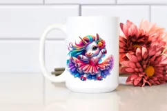Baby Unicorn with Mambo Dancer's Dress, PNG Format Product Image 2