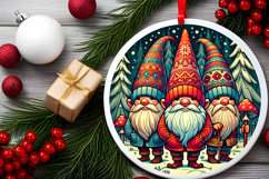 Round Christmass Ornament PNG Product Image 2