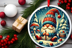 Round Christmass Ornament PNG Product Image 2