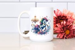Baby Unicorn in Ballroom, High-Quality PNG Product Image 2