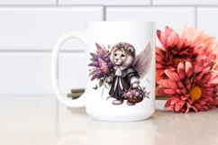 Whimsical Flowers, Baby Macaw Clipart Product Image 2
