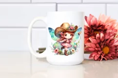 Colorful Fairy with Cowboy Hat | Clipart Product Image 2