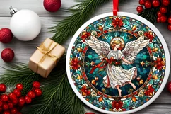 Round Christmas Ornament Sublimation|Clipart Product Image 1