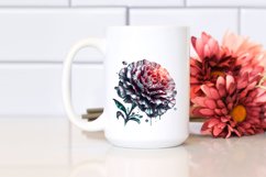 Detailed Shiny Carnation Made of | Round Watercolor Splash Product Image 2