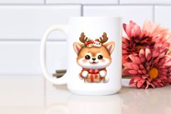 Expressive Baby Watercolor Akita, Cool Haircut PNG Product Image 2