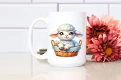 Colorful Baby Lamb Smiling Clipart Product Image 2