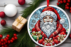 Round Christmass Ornament PNG Product Image 2