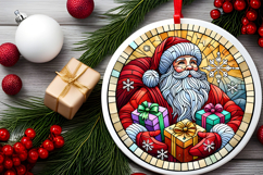 Round Christmass Ornament PNG Product Image 2