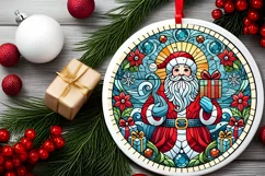 Round Christmas Ornament Sublimation|Clipart Product Image 1