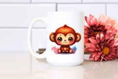 Vibrant Brownish Sewed Plush Monkey Product Image 2