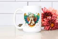 Cupid Angel Of Love Gesture Watercolor Florals Clipart Product Image 2