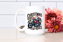 Santa on a Bike PNG Clipart T-shirt Design Product Image 7