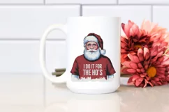 Santa I Do it For the Ho's Clipart |Tshirt Design Product Image 8