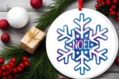 Noel Snowflake Sublimation PNG Product Image 2