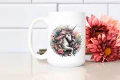 Unicorn Clipart |T-shirt, Mug PNG Product Image 3