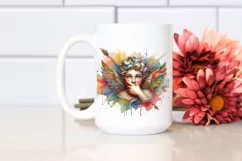 Cupid Angel Of Love Gesture Watercolor Florals Clipart Product Image 3