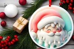 Round Christmass Ornament Sublimation|Clipart Product Image 2