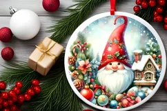 Colorful Christmas Gnome Sublimation PNG Product Image 2