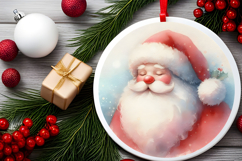 Round Christmass Ornament Sublimation|Clipart Product Image 2