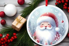 Round Christmass Ornament Sublimation|Clipart Product Image 2