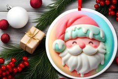 Santa Round Sublimation PNG Product Image 2