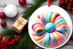 Christmas Bow Sublimation PNG Product Image 2