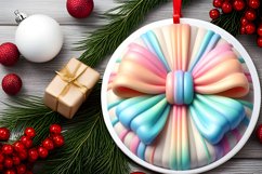 Christmas Bow Sublimation PNG Product Image 2