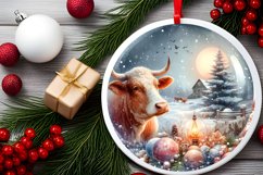 Pastell Winter Scene with Cowboy PNG Product Image 2