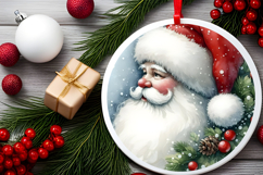Round Christmass Ornament Sublimation|Clipart Product Image 2
