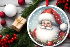 Santa Round Sublimation PNG Product Image 2