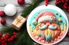 Pastel 3D Martzipan Santa with Large Text BELIEVE Product Image 2