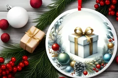 Gift Christmas Ornament Sublimation PNG Product Image 2