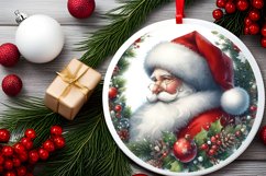 Santa Christmas Ornament Sublimation PNG Product Image 2